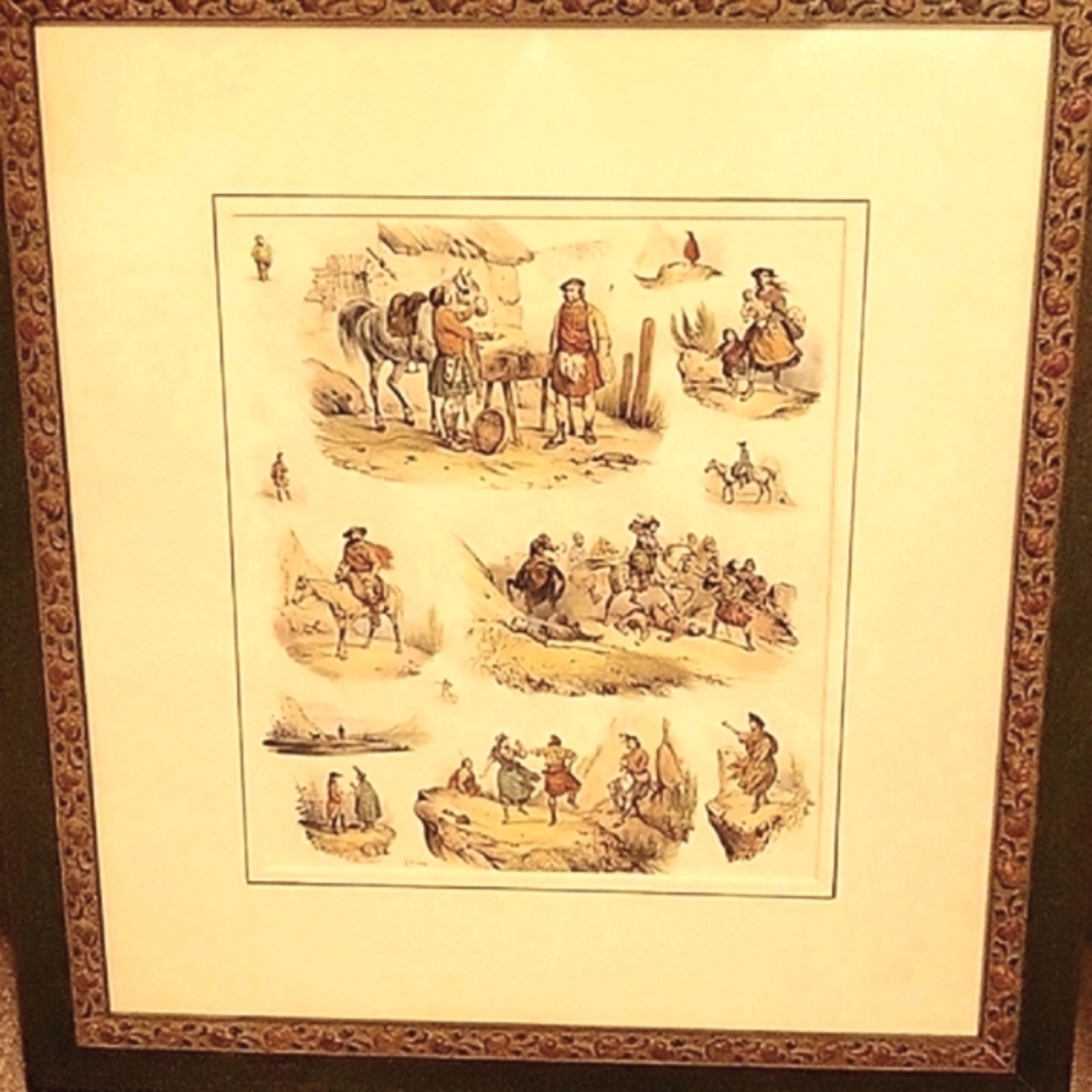 Scottish Clans Colored Sketches Purchased In Edinburgh Scotland